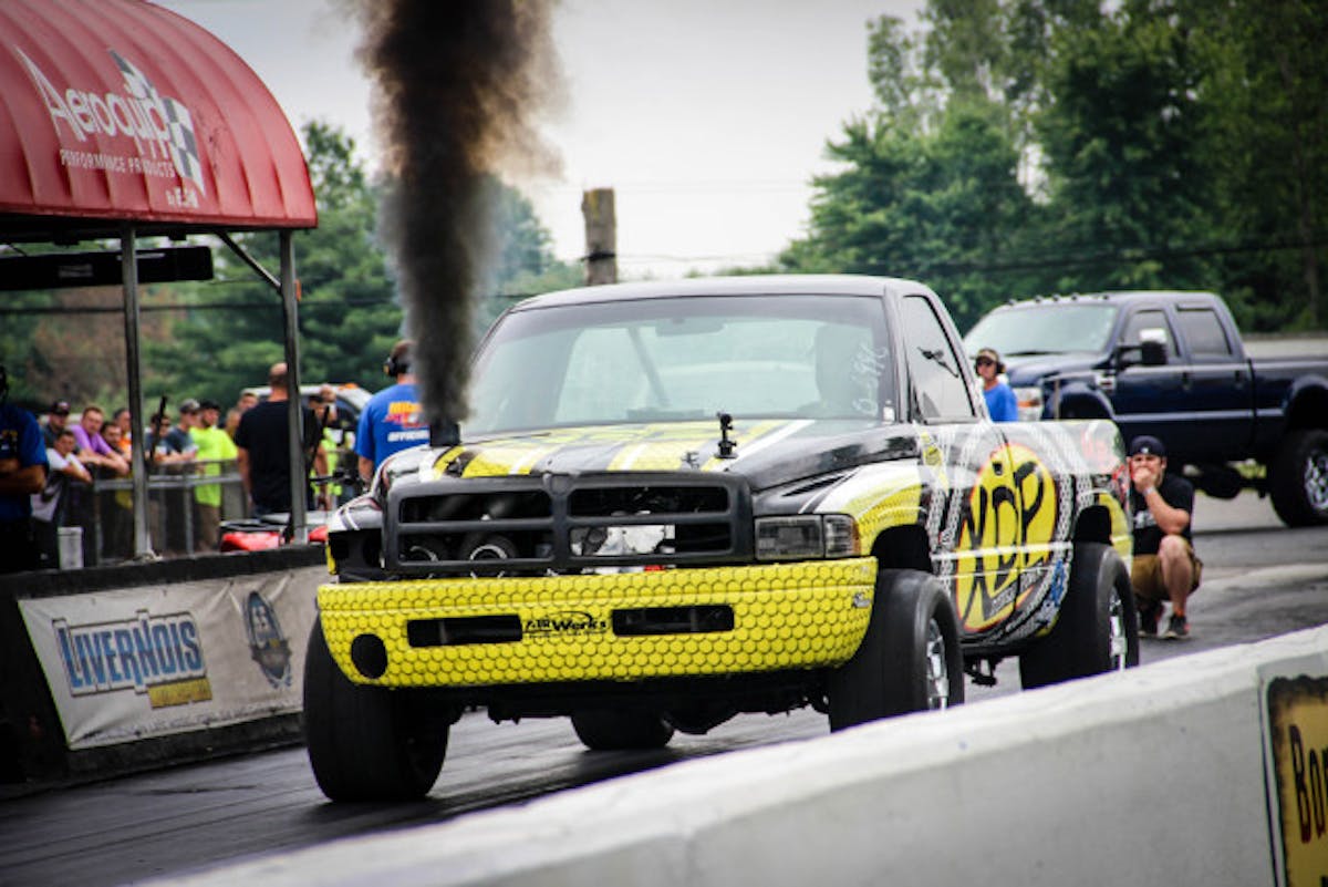 Anthony Reams' truck relies on Fluidampr to make to the finish line every time.