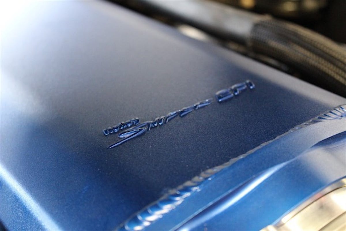 We're diggin' the finish on this Holley Sniper EFI intake manifold.