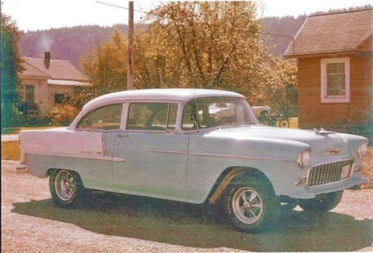 An old picture of the car not too long after Tom's original repaint on it.