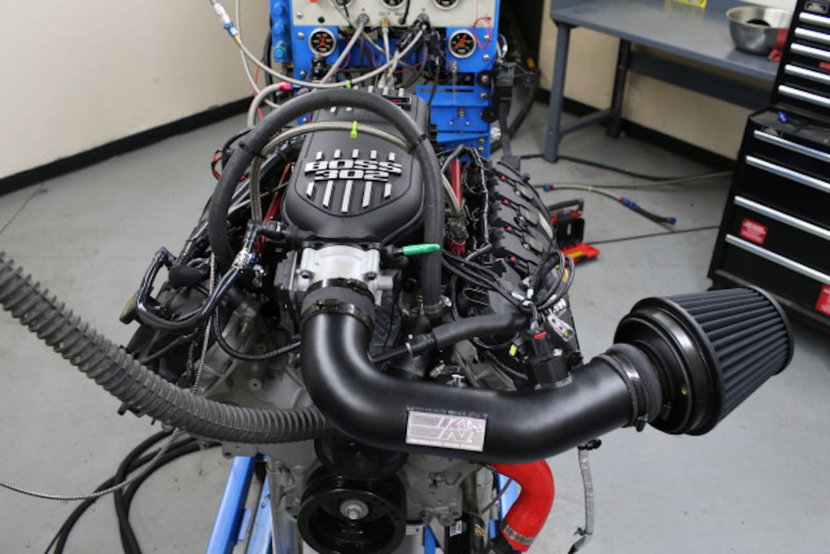 Our budget shootout criteria specified that each motor would run near-stock displacement, roughly 11:1 compression, hydraulic roller camshafts and 91 octance gas on a factory PCM. Getting the Coyote build land in the $9,999 budget cap was tricky, and rather than starting with a new block, we pulled one from a wrecked 2012 F150, as the core components (long block, crankshaft, etc) are identical to those used on the Mustang GT.