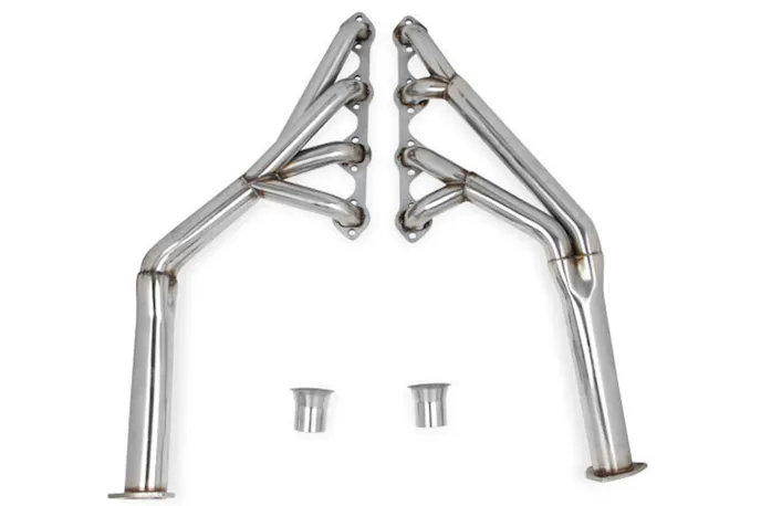 Tri-Y headers like this Flowtech set for 65-70 Ford small blocks show the most advantage in the mid-to-upper rev range. As a result, these are more often found on purpose-built road race cars than street cars, where gains across the rev range would be more desirable and packaging concerns make using tri-Y style headers more difficult.