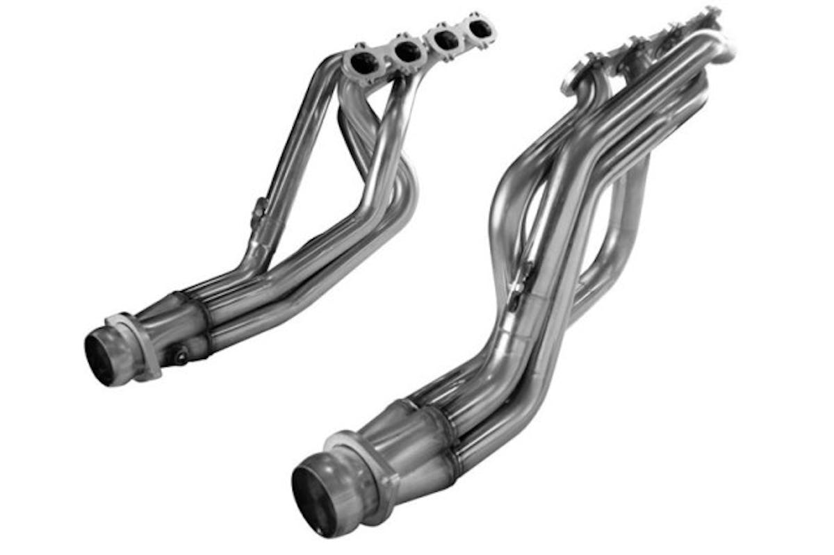 Stepped headers like this set from Kooks seek to merge the benefits of large diameter primaries and smaller diameters near the collector to improve both horsepower in the upper rev range and torque down low, but it typically comes at an additional cost versus standard long tube headers.
