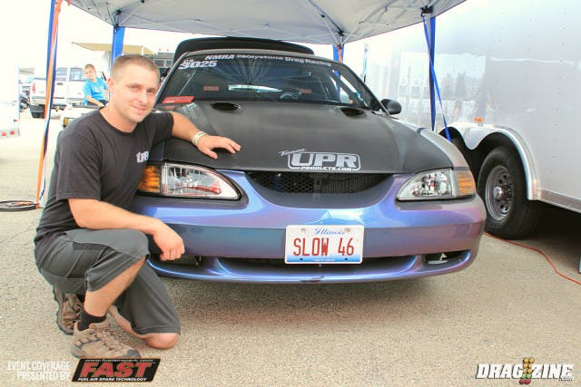 Jason Hertel has sat out for a few years but is back out with a new combo in Coyote Stock and is another racer who has swapped to the G Force G 101A trans and an Ace clutch working with Cale Aronson and Bruce Hemminger on tuning. Jacob Lamb was instrumental with his advice on building the engine. Hertel debuted this combo in Ohio using it as a test session and formerly campaigned the car in Mod Muscle with sponsorship from Logan Motorsports.