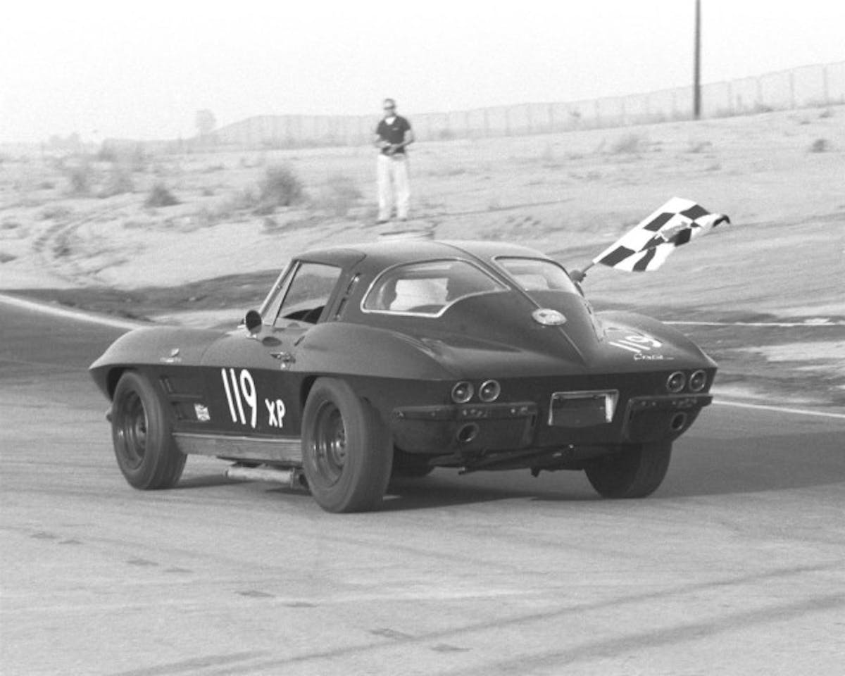 The Los Angeles Times Three-Hour Invitational Race in 1962 proved to be a grueling and intense race, taking out both Cobras and Corvettes due to mechanical failure. But Doug Cooper's Z06 would end up going the distance, bringing home the checkered flag for his team and Chevrolet by proxy. 