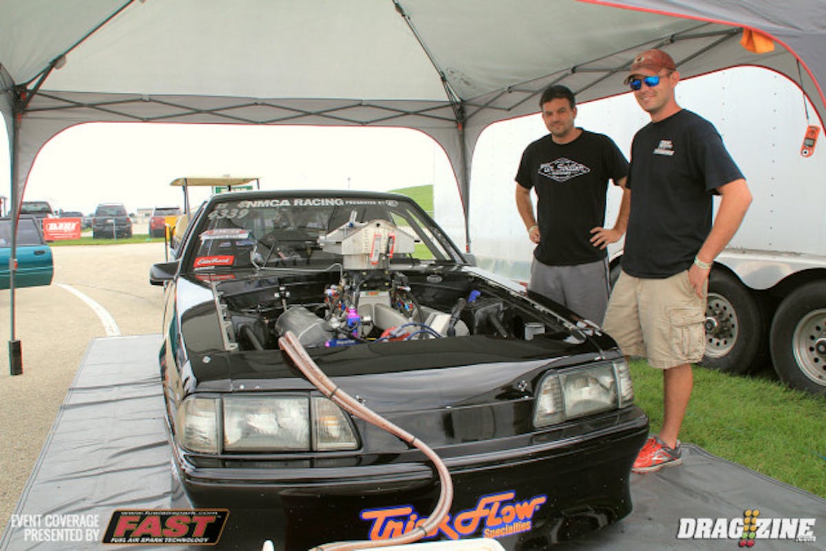 Martin Connely is running Xtreme Street with a BES big block Ford with a Speedtech system with assistance from Robert Lane and Kevin Neal.  He ran a 7.70 yesterday and is still looking for more ET. The car rides on TRZ Motorsports suspension and Menscer shocks with trans assistance from Rodney Massengale and Bilbury Transmission in Louisville.