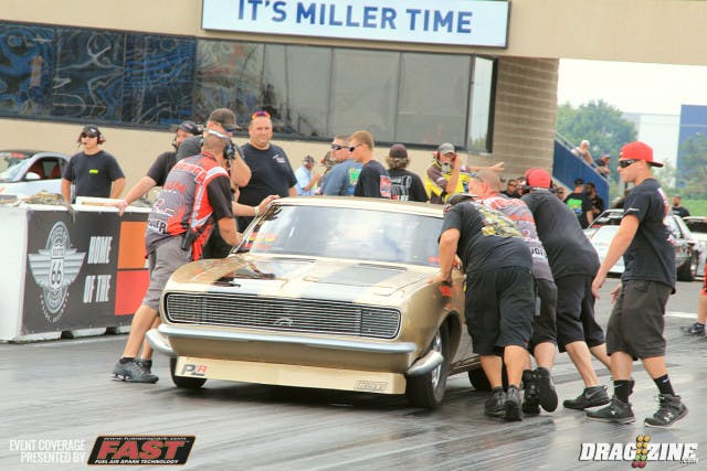 Kalie Mills was pushed back after a bit of a leak in her matching Street Outlaw Camaro. A tough break for her as she was not on the first round sheet so will have no data from here this weekend going into round one eliminations later today.
