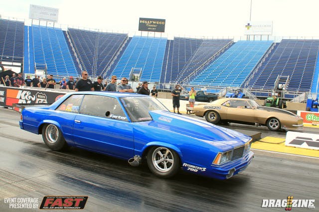 Mark Micke and Dewayne Mills met in the Radial Wars final with Mills going in with lane choice. It was a close match with Micke improving slightly over his semi final performance but was not enough to get by Mills' who ran identical ET to his semi final run scoring a 3.973 at 198.58 to Micke's 4.05 at 200.98 MPH.