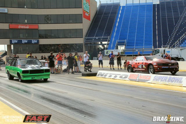 The Xtreme Street final would be a turbo vs Procharger match with Eric Kenward and Louie Filippedas with Filippedas having lane choice. He took the left lane which turned the match in his favor as Kenward struck the tires at the hit knowing he need to improve his performance to a mid 7.50 to be in the game. Filippedas went on to win with a  7.57 at 184 MPH.