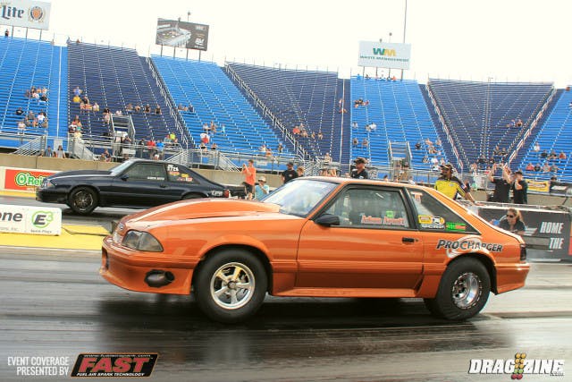 Adam Arndt and Aaron Bates met in the Renegade final round with Bates taking the holeshot and the win with a 7.55 at 183 to Arndt's game 7.62 at 180.