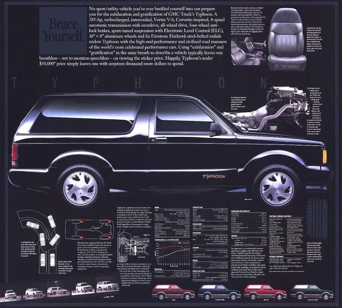 Aside from the body configuration, the Syclone and the Typhoon SUV were mechanically identical. The formula for success proved to not be a particularly outlandish one, but the Borg-Warner transfer case that sent power to all four wheels likely played a major role in the trucks' world-beating performance.