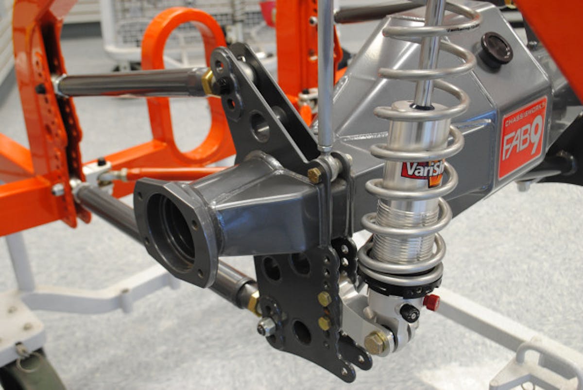 The Drag-Race Eliminator II 4-link rear clip was also available constructed of 1-5/8-inch, mild-steel tubing.