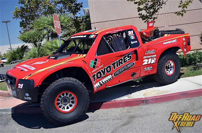 The 2016 Baja 500 winner, Tavo Viladosala, truck was out at Off Road Nights.