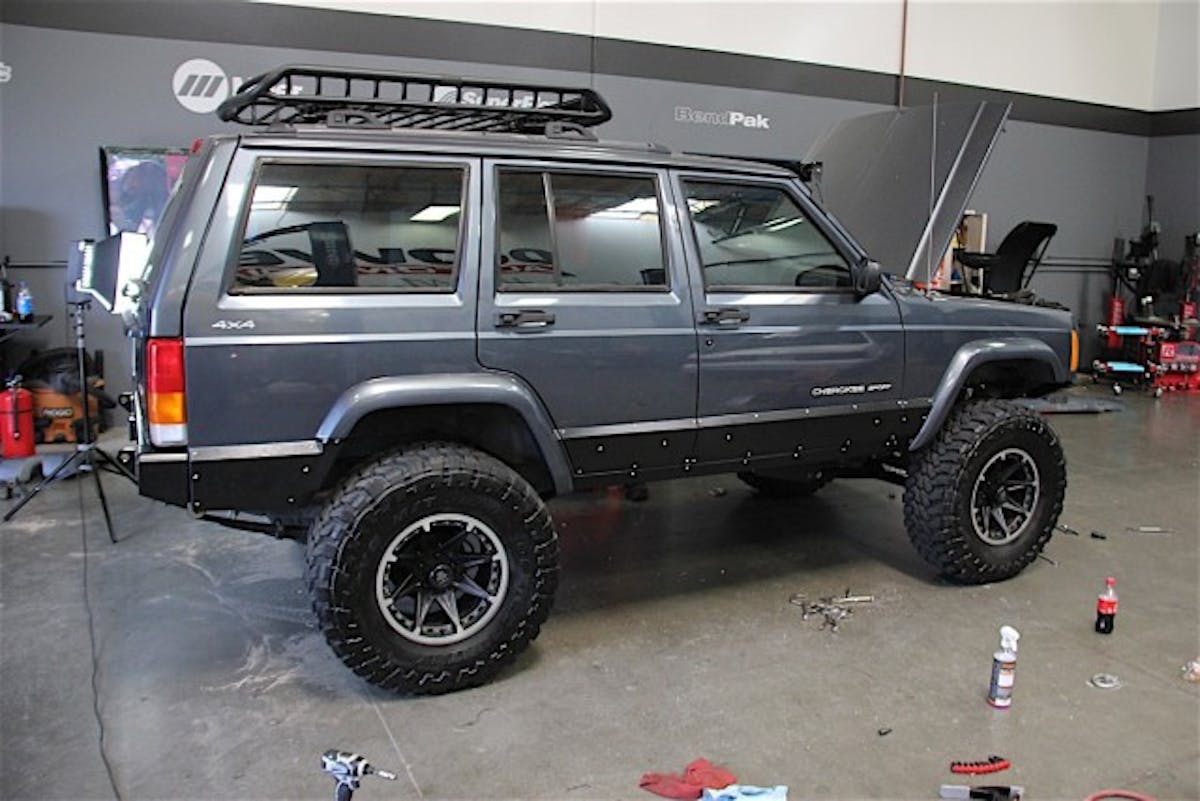 With the armor on the Jeep it was time to take it out to the trail!