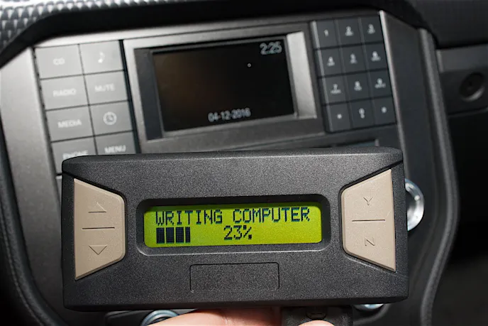 We’d already installed our EvenFlo thermostat before our trip to the shop, and had the MyCalibrator updated and ready to go with the latest tunes.