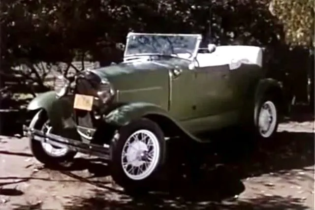 A 1930 Ford Model  A was featured on a season five episode,  “A Car Named Chrysanthemum."