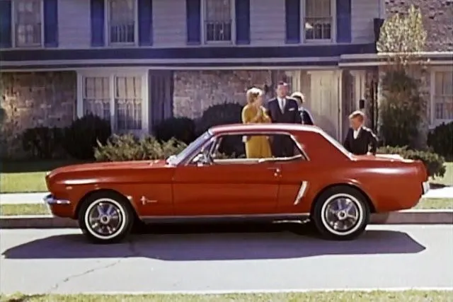 As part of the product placement efforts the Ford Motor Company made as a sponsor of "Hazel" was to influence a storyline of the Baxter's geting a new 1964.4 Mustang.