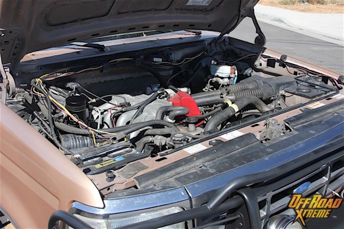 The F-150 still uses the stock 4.9-liter straight-six motor, but Brandon has plans to swap it for a Cummins 4BT sometime in the future.