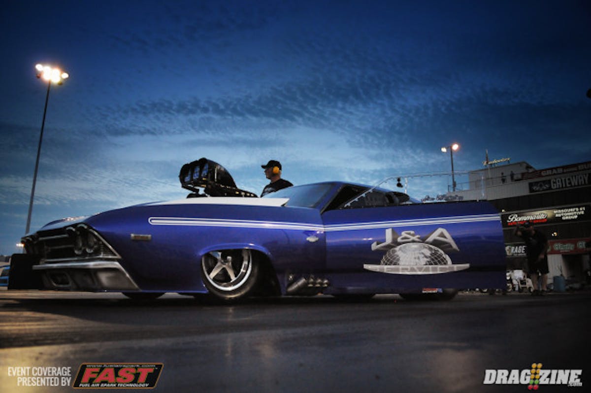 NHRA Pro Mod regular Jim Whiteley is here testing his stunning Chevelle for next weekend's U.S. Nationals in Indianapolis.