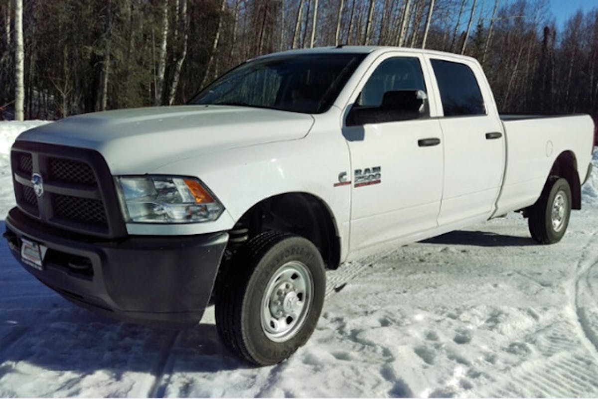 The stock truck, seen here back in March 2016 when Kris first purchased it.