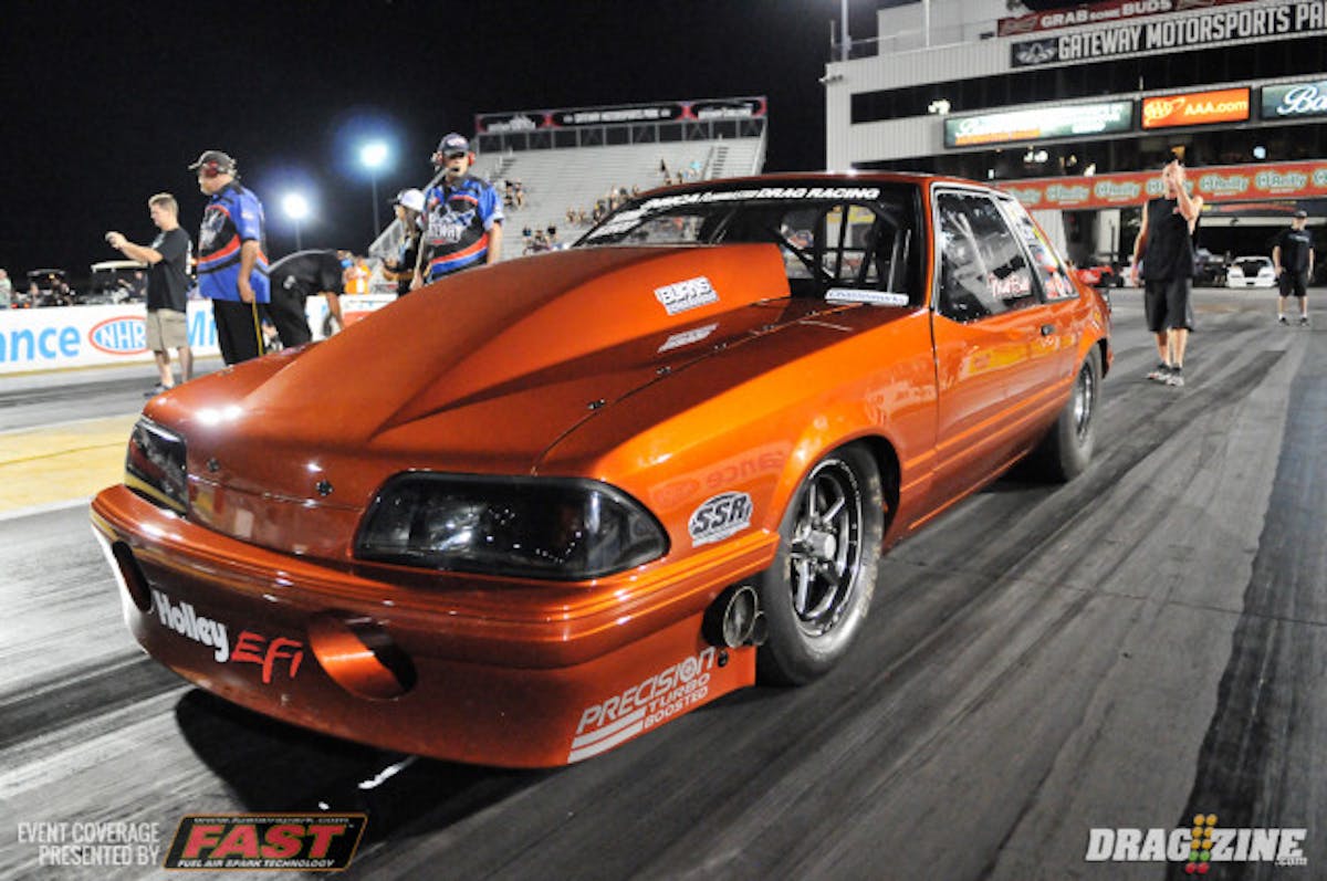 Matt Bell saved the best for last in Limited Drag Radial with a career best 4.27 at 179 mph to take over the top spot in his Mustang.