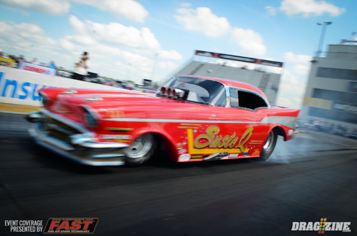For the second year, a whole host of old school racers with the Midwest-based Nostalgia Drag Racing League here are as part of the Street Car Super Nationals.