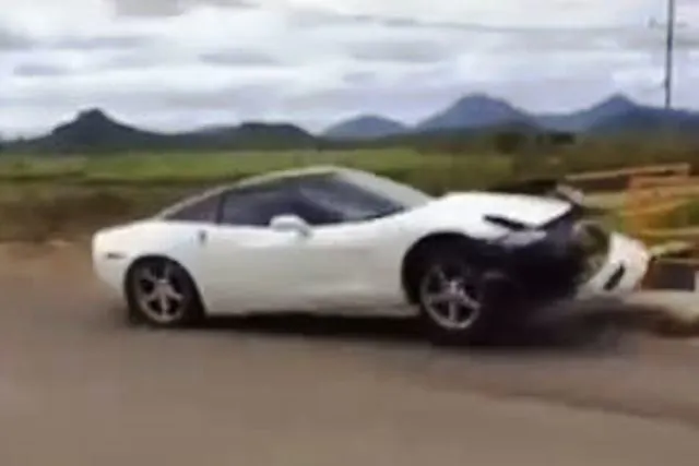 Corvette crash screenshot