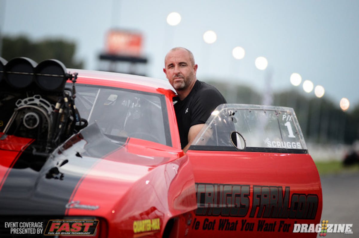 Jason Scruggs ran low elapsed time of the weekend in an opening round win over Jon Stouffer, uncorking a 3.67.