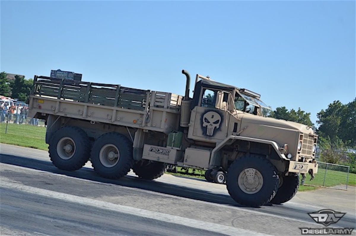 Not the first thing you would think of being at the drag strip, but the truck held its own.