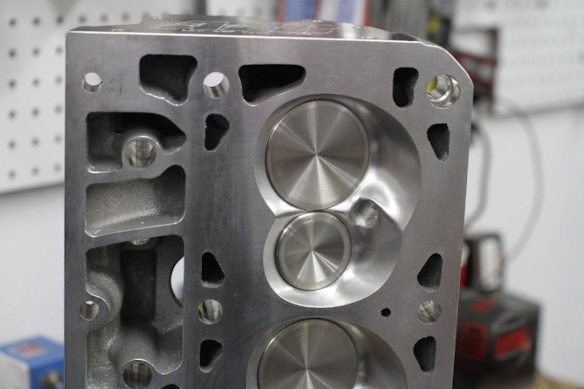 Fully ported CNC chambers are also standard on these cylinder heads.