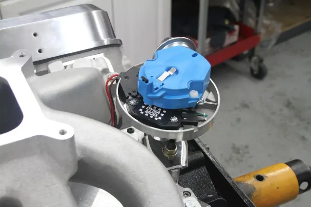 The D.U.I. distributor from Performance Distributors is the small-block Chevrolet style and provides plenty of juice for this application.