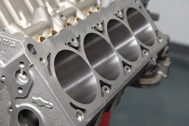 The 4.400-inch bore centers of the small-block Chevrolet match up perfectly with the 4.400-inch bore centers on the LS cylinder heads.