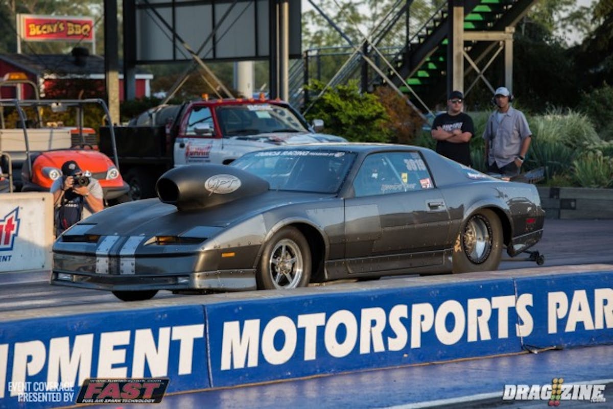 Andy Vogt has been getting faster all weekend during eliminations, and picked up the pace even more with a 7.47 pass to move into the semi-final round of Nitrous Pro Street by defeating Gary Nash who only ran a 7.69.