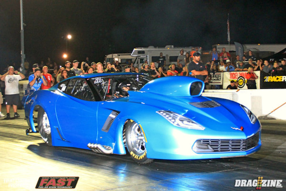Dean Marinas scored top qualifier this session with a 3.784 at 199.52 MPH in beautiful Marinas/Pappas  Corvette.