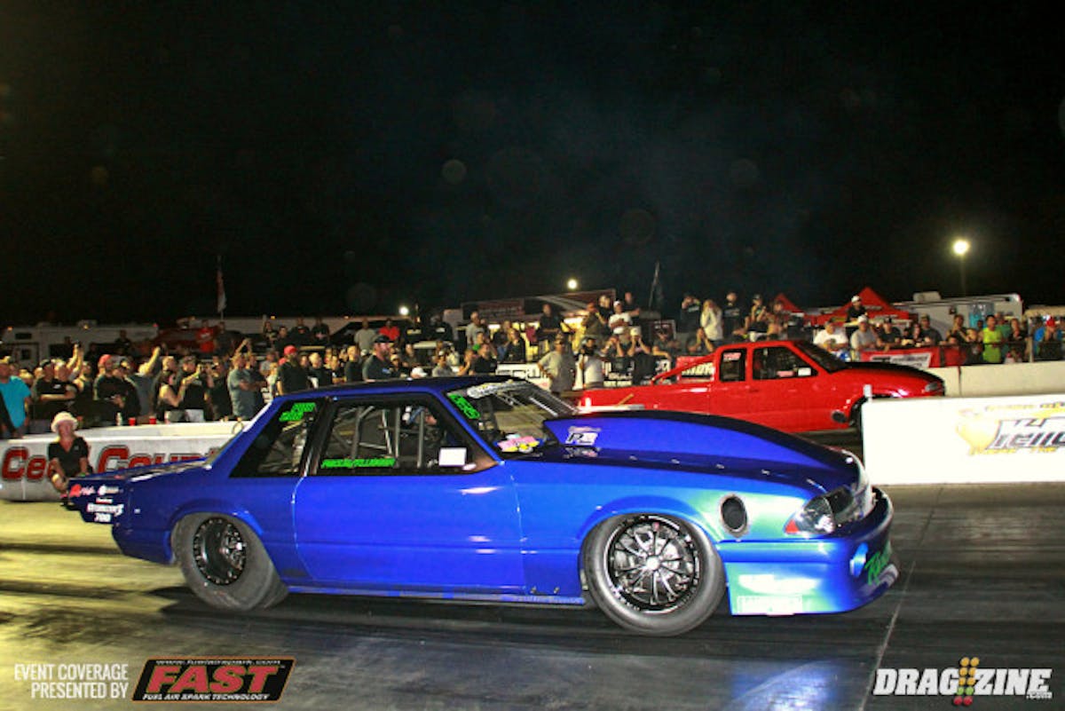 "Flash" Fiscus struggled hooking the car before round three and found the trick scoring a 4.03 at 199 to improve to fourth and earning top MPH in qualifying on the run. Charlie Dolbin wasn't able to improve in his 4.088 but was consistent with a clean 4.09 at 194 hit.