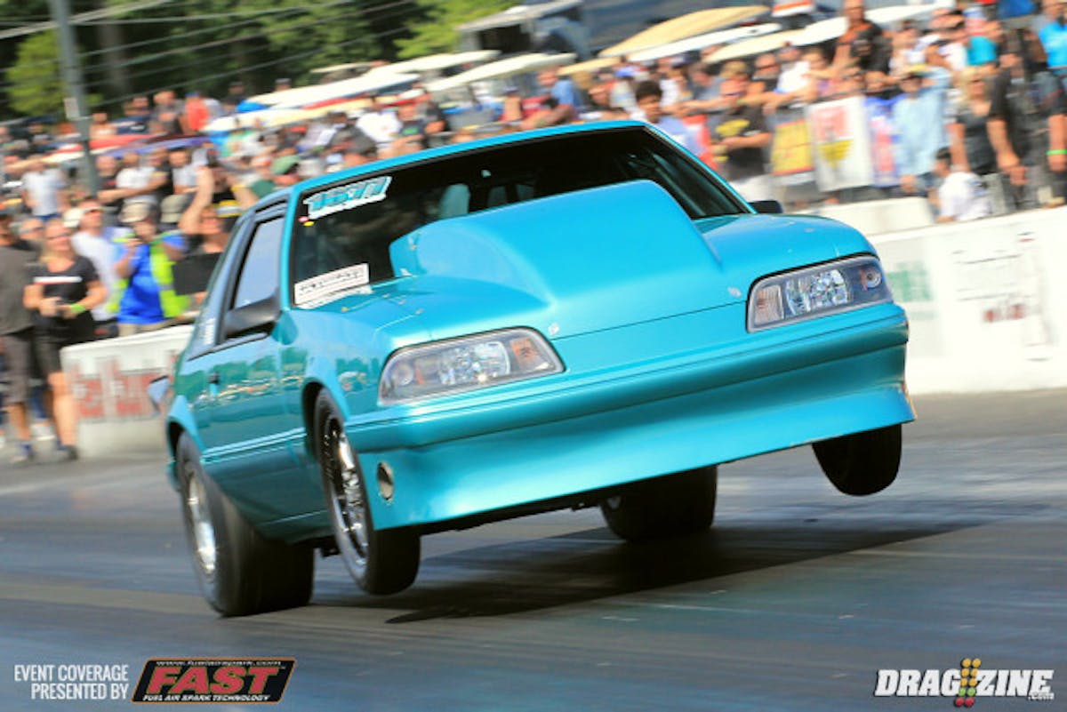 John Sipola has this very clean 1990 Mustang in Ultra 275 and is based out of East Islip, New York. He qualified twentieth and faced off with Fran Shatz in round one. Sipola did his job on the tree with an .026 reaction though his 5.02 at 133 wasn't good enough to stay out front of Shatz' 4.93 at 146.