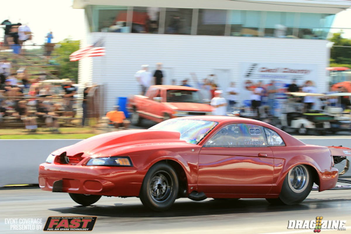 Jesse Lambert faced off with Mike Decker Jr. in the Corvette and had trouble with traction early in the run while Lambert scored a 4.49 at 175 to take the upset win. Decker was double entered and faced Shawn Ayers with the Camaro with both drivers making great runs. It was Ayers holeshot that earned the win with a 4.082 at 195 to Decker's quicker 4.071 at 188.
