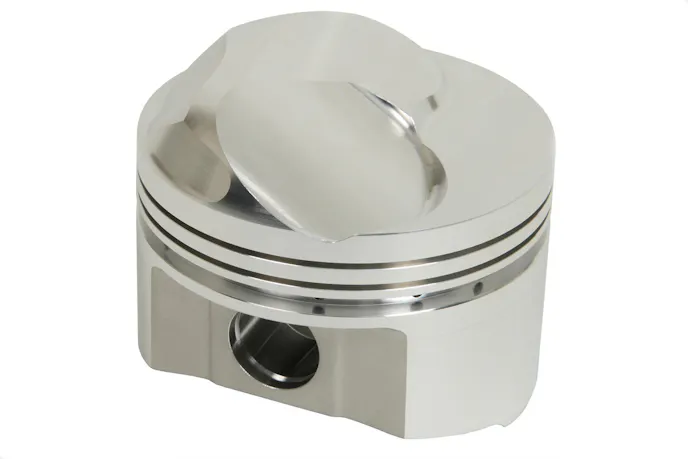 A 44cc dome quenches the air fuel mixture creating a 12:1 compression ratio.