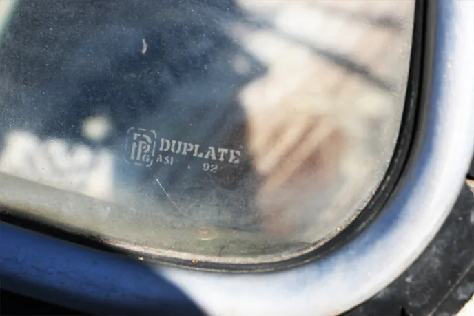 Duplate window stamp on a Henry J.