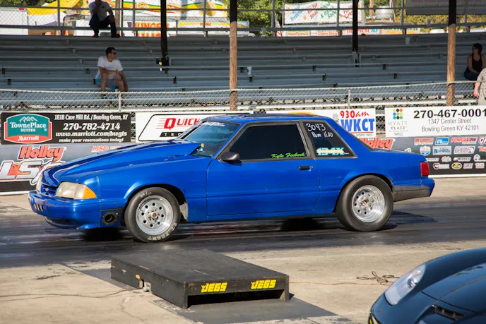 Kyle Feebeck was able to chew through a gauntlet over 140 cars to win the LSX Rumble class at LS Fest.