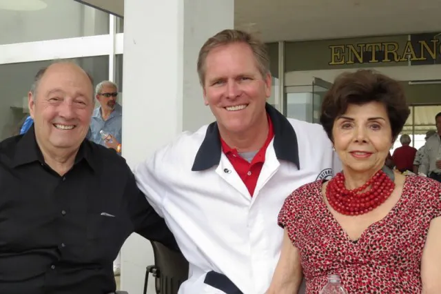 Left: Vince and Dolly Granatelli with David Neel (center), owner of the Murphy Auto Museum in Oxnard, California. (Photo courtesy of Christine Harris)