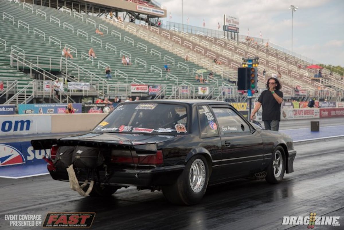 Enzo Pecchini made one of the biggest moves up the ladder during the second Outlaw Limited Street qualifying session. His 5.32 effort moved him from the number 11 spot, all the way up to the number six spot. 