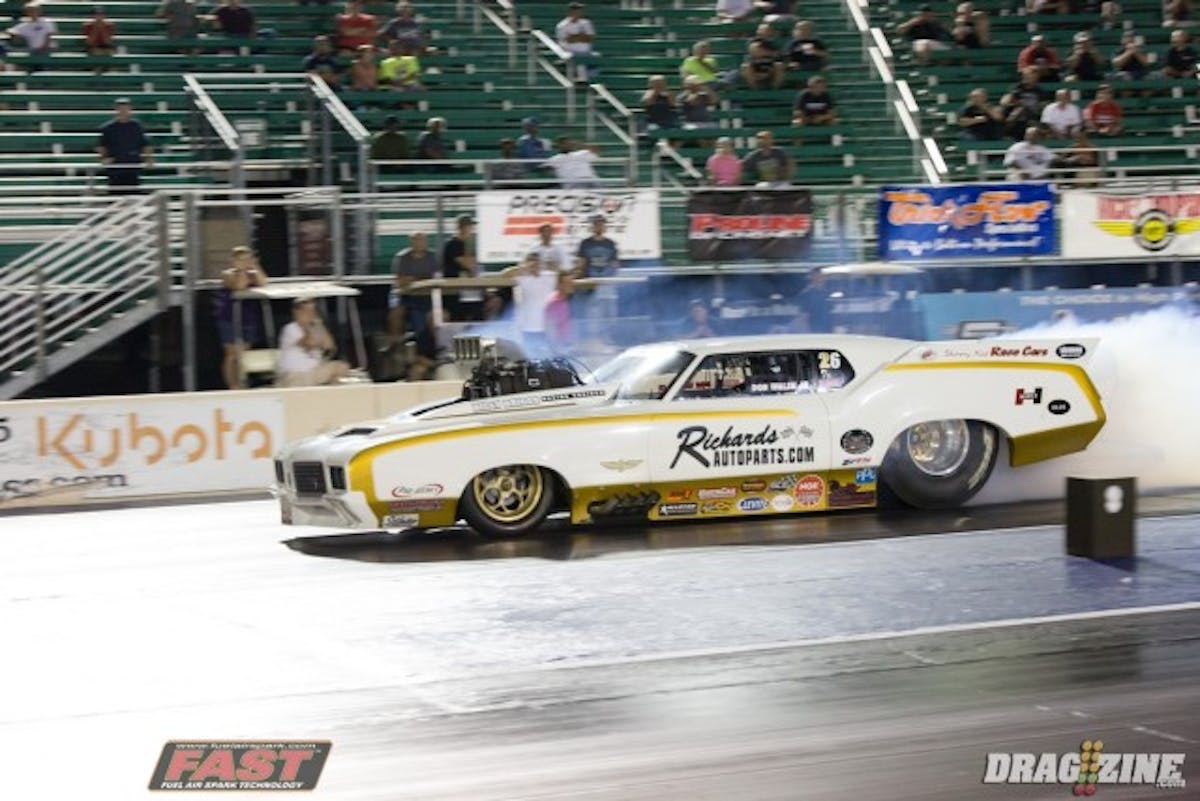 Don Walsh Jr went from not in the field after a broken blower belt in Q1, straight to the top of the leader board in Q2. Walsh Jr. ran a 5.85 at 224 throwing the laundry early on a very strong pass. 