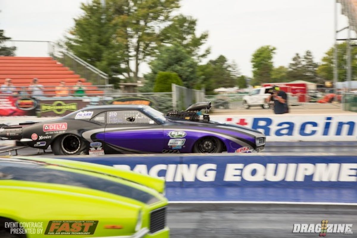 Melanie Salemi stepped up her performance big in the first round of Outlaw Pro Mod running a 5.87. That pass was quickest for the round by several hundredths and looked very smooth. 