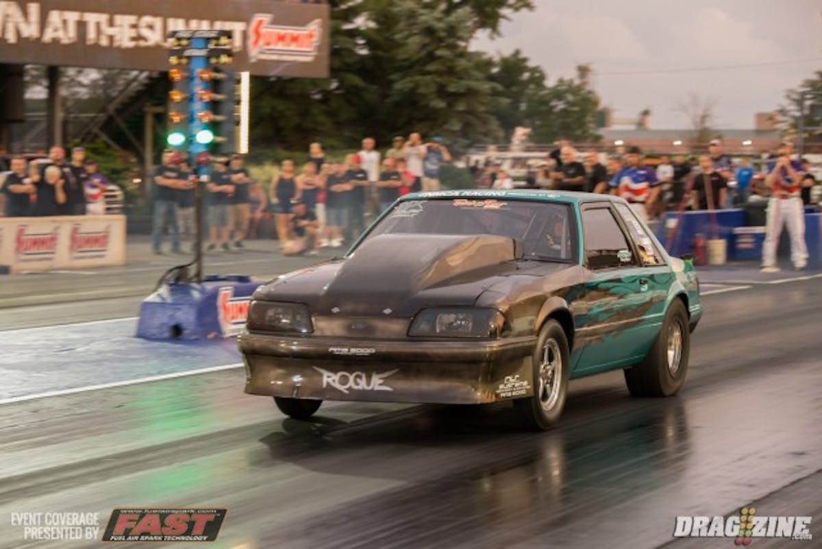 Shawn Pevlar doubled up in Ultra Street, qualifying number one, and then winning the event. In the final Pevlar ran a 4.78 at 147 mph to put number two qualifier Camren Massengale on the trailer. 