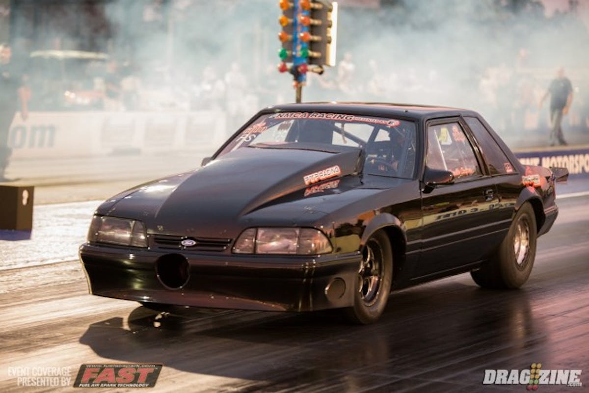 Charlie Cooper defeated number one qualifier Ed Parker in the final of Pro Street with a stout 4.54 at 157 mph. 