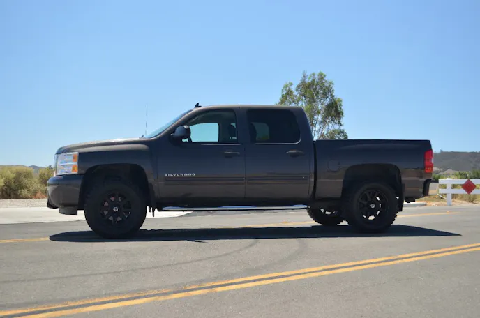 Jesse Williamson's truck is a 2010 Chevy Silverado with a 4.8L V8.