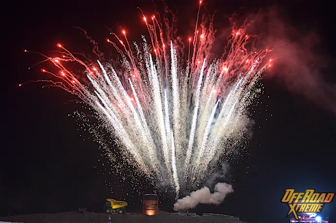 The fireworks during the national anthem was just the warmup to the excitement that took place under the lights in Lake Elsinore, California.