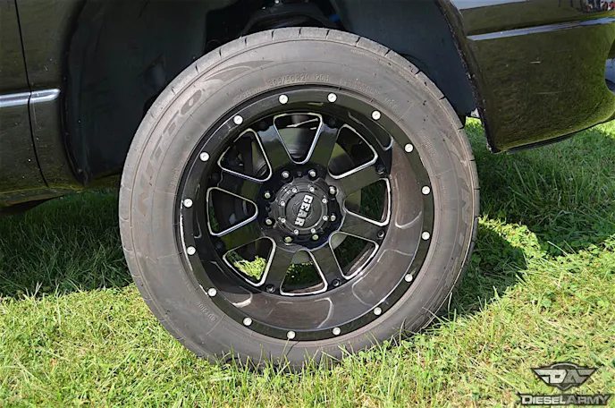 For the best traction and looks possible, 305/50R20 Nitto 420S tires were wrapped around 20x12 Gear alloy wheels.
