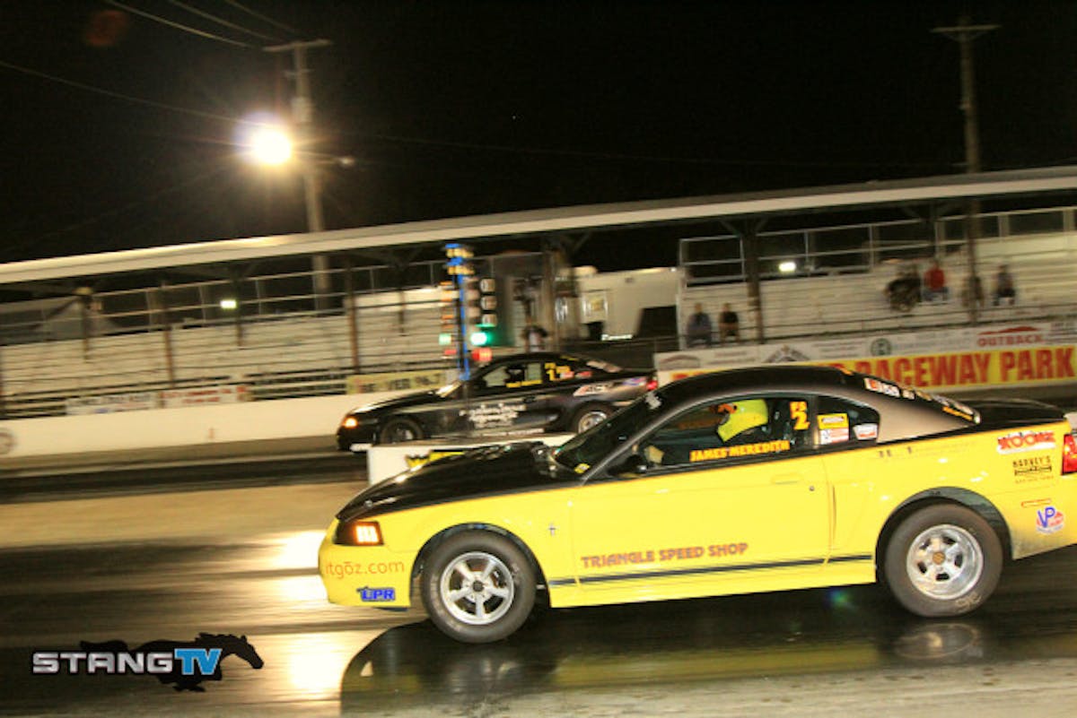 American racing Headers had a good field this weekend with James Merideth earning number one qualifier with a 10.46. he also earned top MPH in eliminations with a 125.76 MPH blast on a round two single. He met with Matt Amrine in the final who was number three qualifer and ran 10.60's all day to get there. Amrine gave it up with a -.006 red light pushing the tree to Merideth's .129. Both racers ran it out with Merideth running a 10.68 at 125.11 in his Triangle Speed built ride to earn the event win.