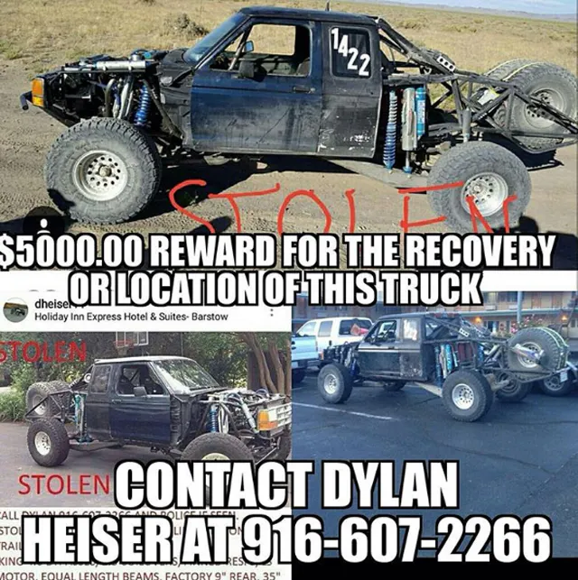 This image was plastered all over Instagram, as off-roaders shared and re-shared to bring attention to Dylan's lost love.